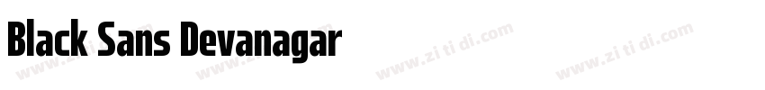 Black Sans Devanagar字体转换